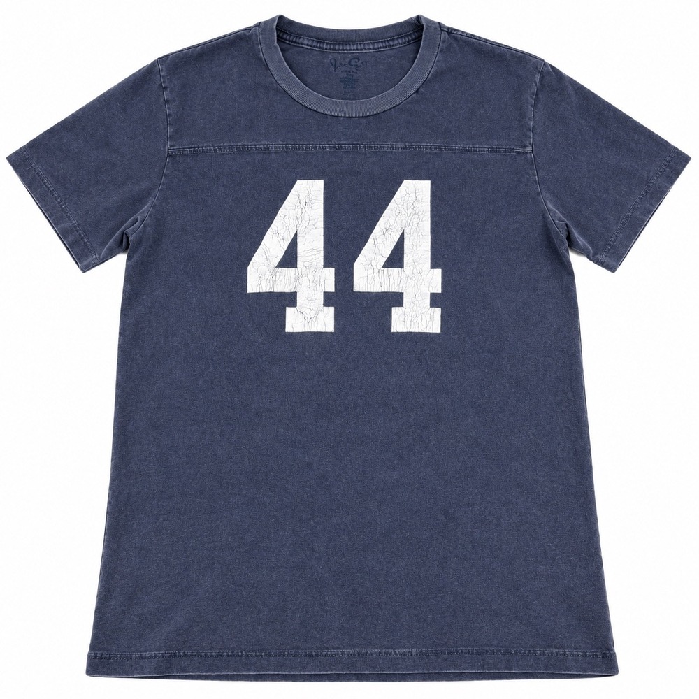 John Galt Brandy Melville Navy Blue 44 Graphic T-Shirt One Size Short Sleeve